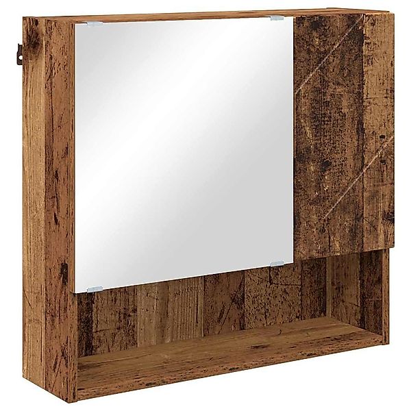 vidaXL Badezimmerspiegelschrank Spiegelschrank mit Regal Altholz günstig online kaufen