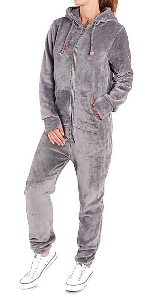 Finchgirl Jumpsuit Damen Jumpsuit Teddy Fleece Einteiler Overall Anzug Flau günstig online kaufen