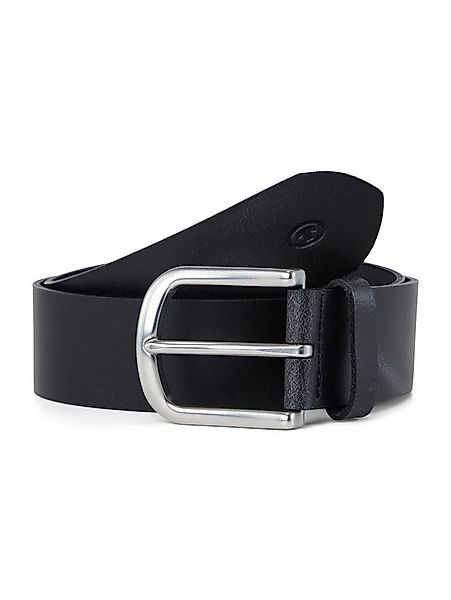 TOM TAILOR Ledergürtel Belts TTMARIO Ledergürtel mit abgerundeter Dornschli günstig online kaufen