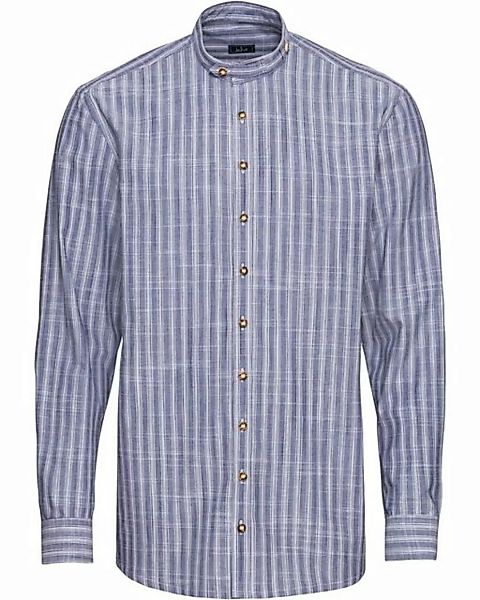 Luis Steindl Kurzarmhemd Stehkragenhemd günstig online kaufen