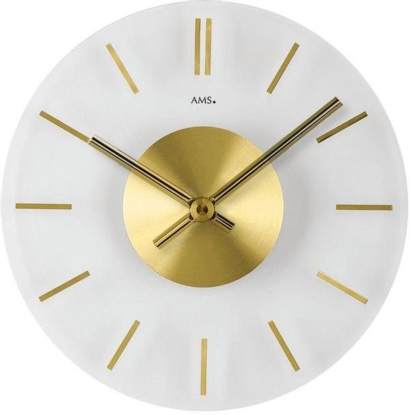 AMS Wanduhr »W9319« Quarzuhr,Glas,Wohnzimmer,Esszimmer,Küche,Arbeitszimmer, günstig online kaufen