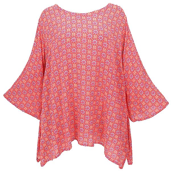 Guru-Shop Longbluse Tunika mit Trompetenärmeln für günstig online kaufen