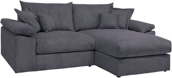 Home affaire Ecksofa "Soft&Cosy XL L-Form, B: 246 cm" Mega-Sofa, Cord oder günstig online kaufen