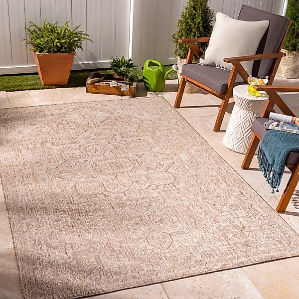 Livabliss Teppich "LEMARK" rechteckig 4 mm Höhe Teppich In- /Outdoor Boho J günstig online kaufen