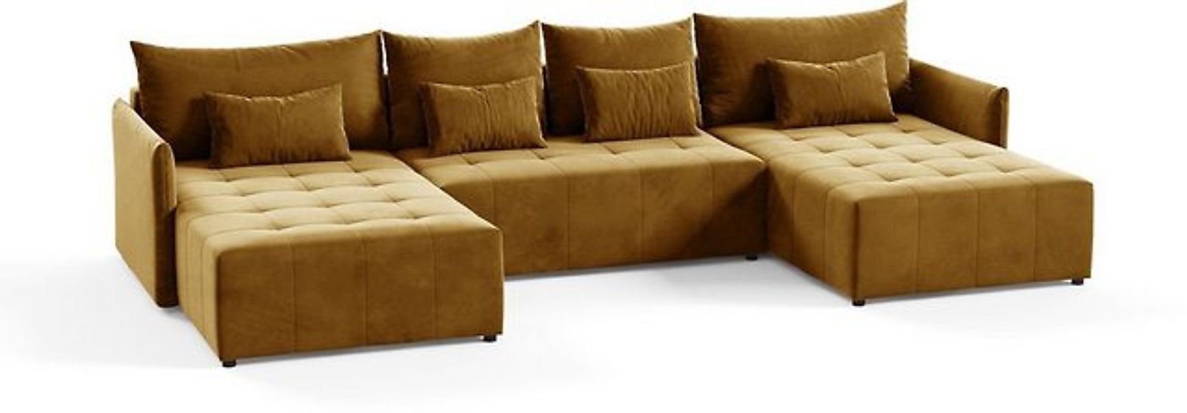 Beautysofa Ecksofa Ecksofa Schlaffsofa Ben U mit Schlaffunktion und Bettkas günstig online kaufen