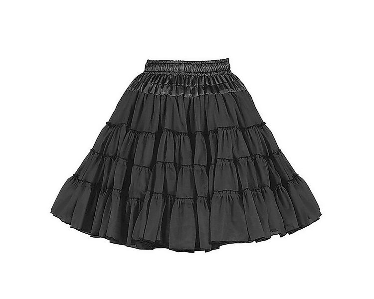 thetru Kostüm Petticoat Deluxe schwarz 3-lagig - für Fasching, Mittellanger günstig online kaufen