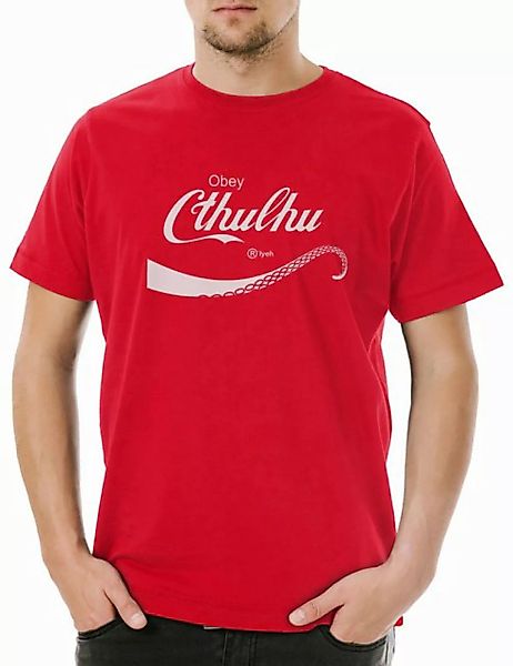 Urban Backwoods Print-Shirt Cthulhu Cola Herren T-Shirt Lovecraft Miskatoni günstig online kaufen