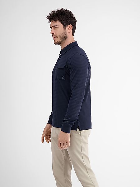 LERROS Langarm-Poloshirt "LERROS Longsleeve-Polo, gestreift" günstig online kaufen