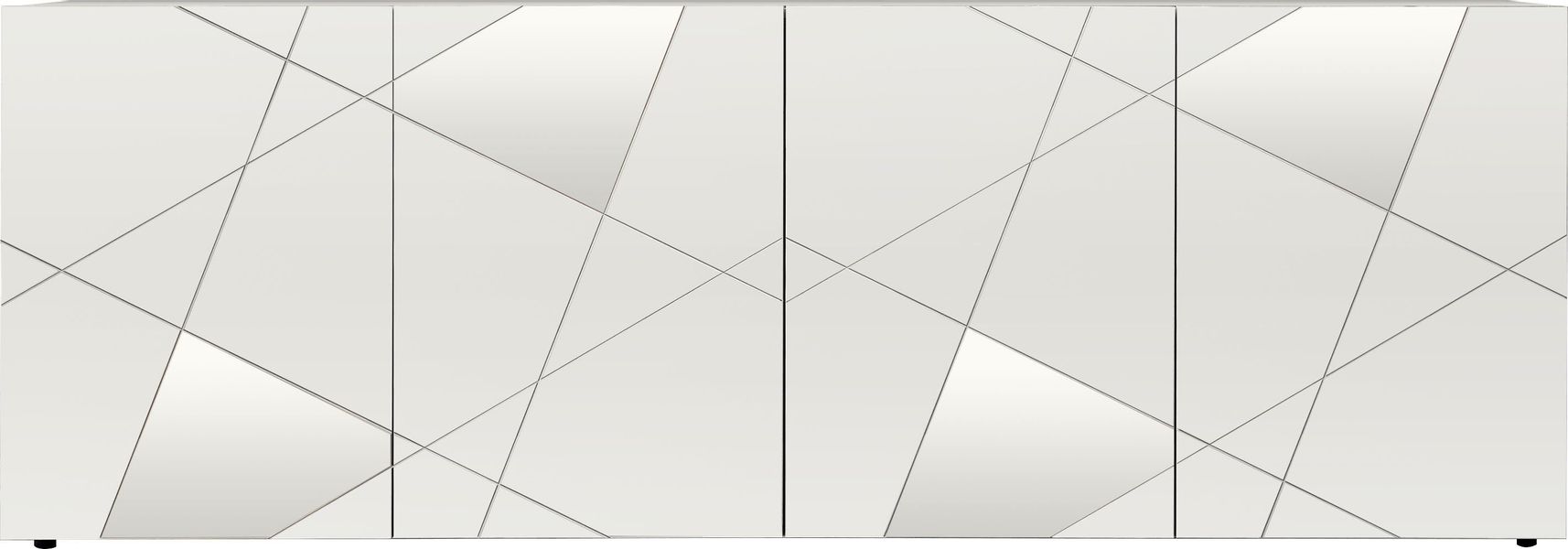 INOSIGN Sideboard "Vittoria, Breite 241 cm, 4 Türen" Fronten mit Siebdruck günstig online kaufen