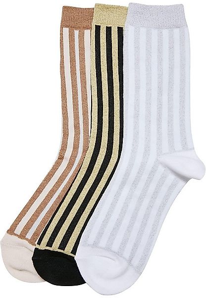 URBAN CLASSICS Basicsocken Urban Classics Unisex Metallic Effect Stripe Soc günstig online kaufen