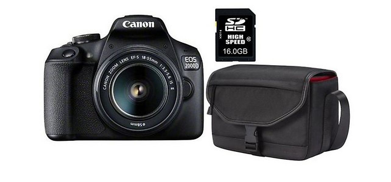 Canon EOS 2000D EF-S 18-55 IS II Value Up Kit Spiegelreflexkamera (EF-S 18- günstig online kaufen