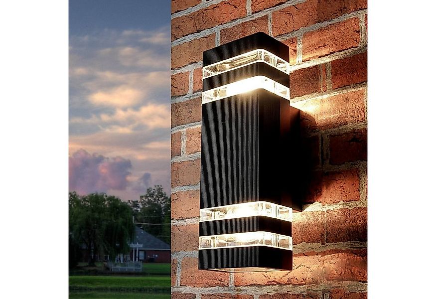 Licht-Erlebnisse Außen-Wandleuchte RIO, ohne Leuchtmittel, Moderne Wandlamp günstig online kaufen