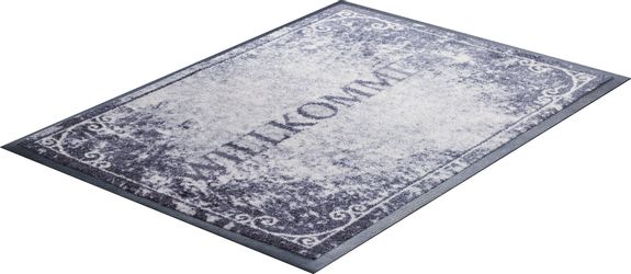 Grund Fußmatte "Willkommen" rechteckig 8 mm Höhe Schmutzfangmatte, mit Spru günstig online kaufen