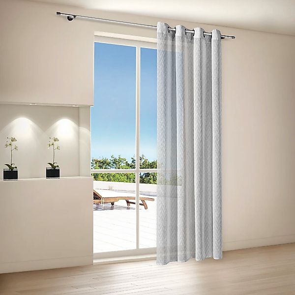 Gerster Gardine "Penny" Ösen 1 Stk. tlg. Ösenschal "Penny" bedruckt günstig online kaufen