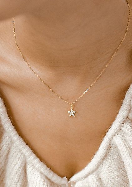 Hey Happiness Kette mit Anhänger Blume günstig online kaufen