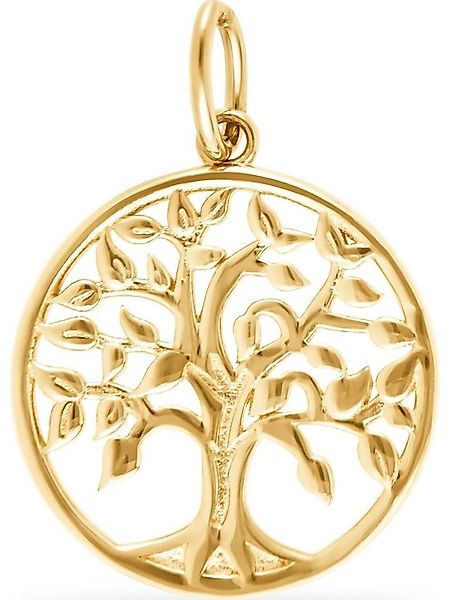 FAVS Kettenanhänger FAVS Damen-Anhänger 375er Gelbgold Lebensbaum günstig online kaufen