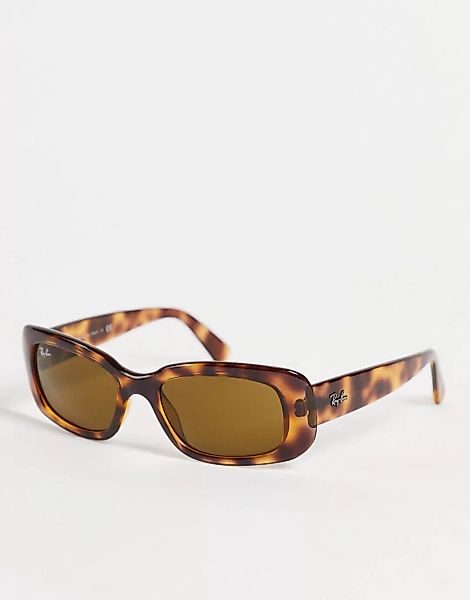 Ray-Ban – 0RB4122 – Sonnenbrille mit schmalem Schnitt-Braun günstig online kaufen