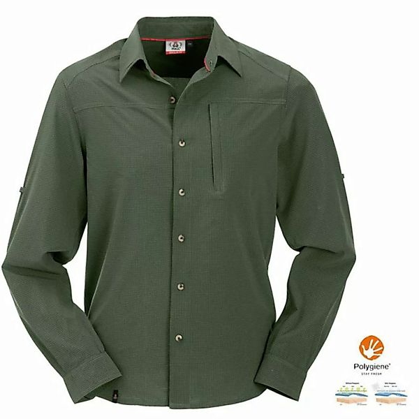 Maul Langarmshirt Maul - Veniv 3XT - Herren langarm Hemd Outdoorhemd, olive günstig online kaufen