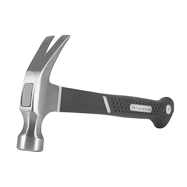 STAHLWERK Klauenhammer 570 G Zimmermannshammer Aus Carbon-Stahl Mit TPR Gri günstig online kaufen