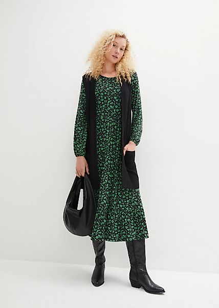 bonprix Jerseykleid "Jerseykleid aus fließendem Viskose-Mix" für vielseitig günstig online kaufen