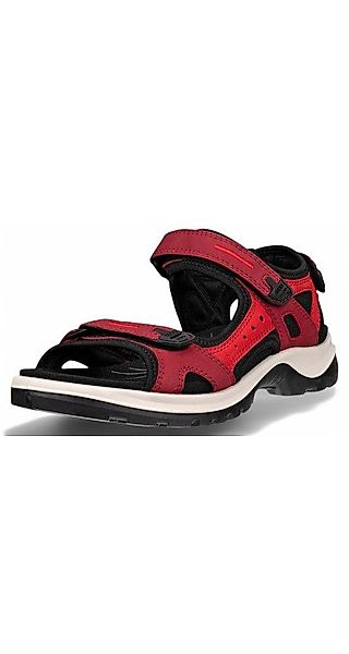 Ecco Yucatan Leder rot/schwarz Damen Sandale günstig online kaufen