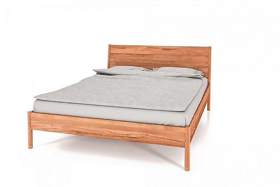 Natur24 Einzelbett Bett Zola 1 Kernbuche massiv 120x210 mit Holzkopfteil un günstig online kaufen