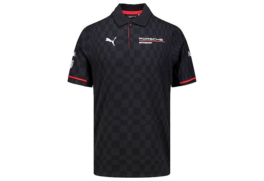 Porsche Motorsport Poloshirt Porsche Motorsport Team Polohemd Schwarz mit R günstig online kaufen