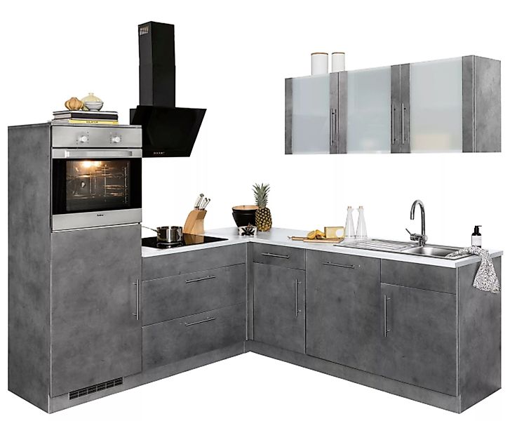 wiho Küchen Winkelküche "Cali", ohne E-Geräte, Stellbreite 210 x 220 cm günstig online kaufen
