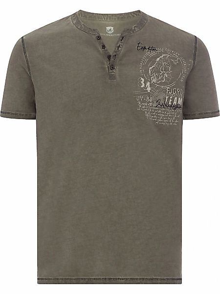 Jan Vanderstorm T-Shirt "T-Shirt GODBERT", (1 tlg.), mit Serafino-Ausschnit günstig online kaufen