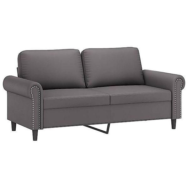 vidaXL Sofa, 2-Sitzer-Sofa Grau 140 cm Kunstleder günstig online kaufen