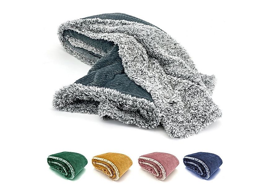 Wohndecke Flauschig warme Kuscheldecke Samt Jaquard Flanell, heimtexland, m günstig online kaufen