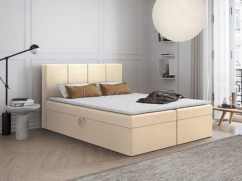 Godre Boxspringbett mit Bettkasten FARO 200x200 günstig online kaufen