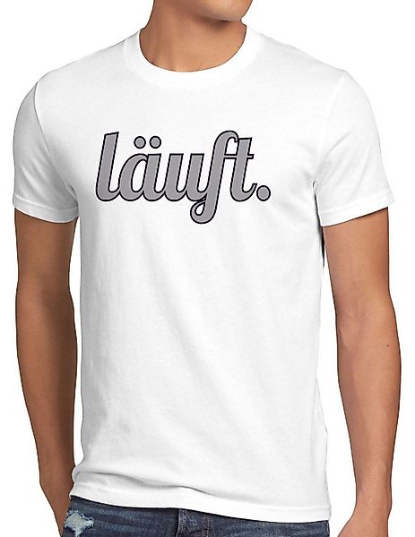 style3 T-Shirt läuft Funshirt Spruchshirt Shirt günstig online kaufen