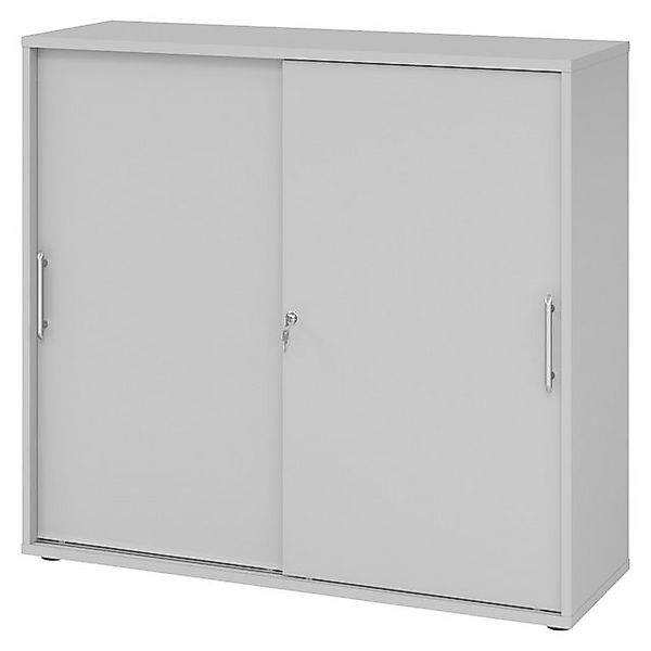 bümö Aktenschrank office Schiebetürenschrank Dekor: Grau - Griffe: Relinggr günstig online kaufen