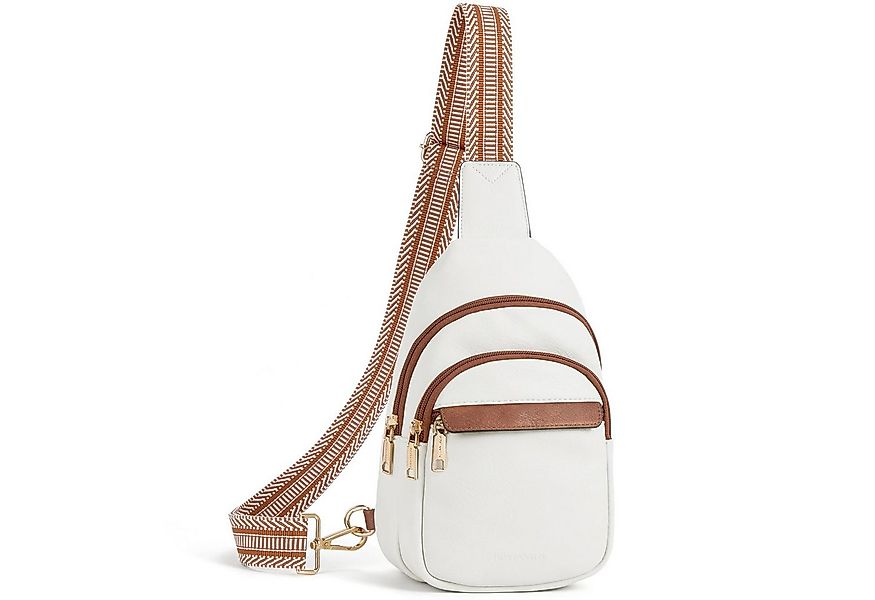 FOUORTUNATE-BEE Umhängetasche Damen Brusttasche als Crossbody, schlicht & m günstig online kaufen