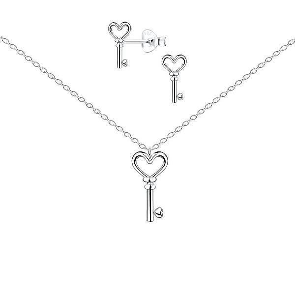 ALEXANDER YORK Schmuckset SCHLÜSSEL, 4-tlg. (Kette günstig online kaufen