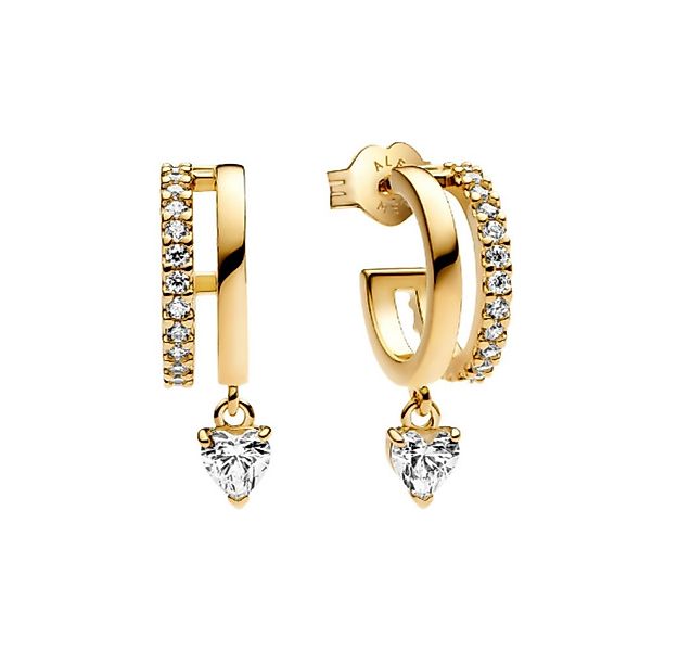 Pandora Paar Creolen 263685C01, Herzen baumelnd günstig online kaufen