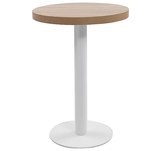 vidaXL Esstisch Bistrotisch Hellbraun 60 cm MDF (1-St) günstig online kaufen