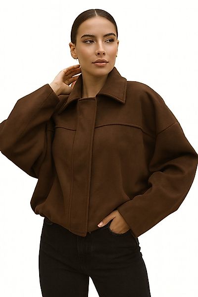 Worldclassca Lederimitatjacke Worldclassca Wildlederoptik Bomberjacke Zip günstig online kaufen