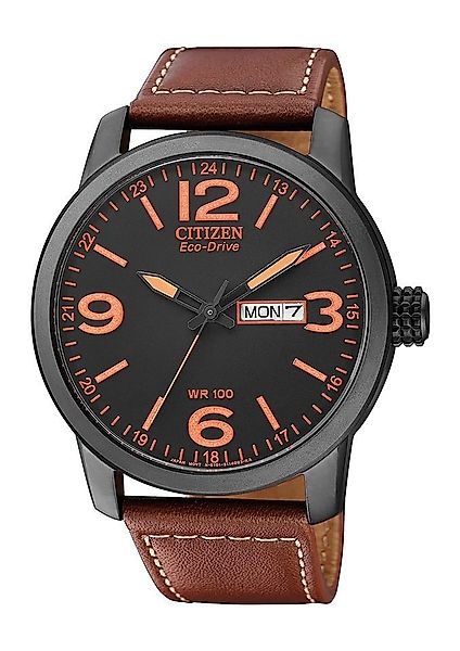 Citizen Solaruhr BM8476-07EE, Armbanduhr, Herrenuhr, Ledearmband, Datum günstig online kaufen