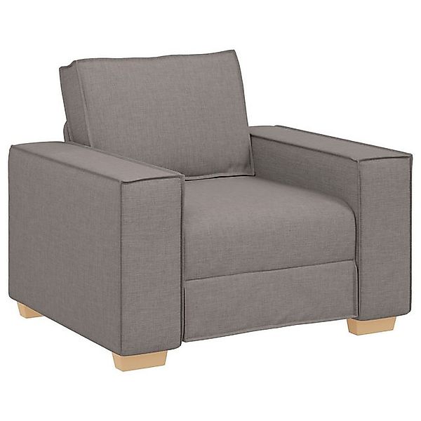 vidaXL Sofa Sofa Set 3-teilig Taupe, 3 Teile günstig online kaufen