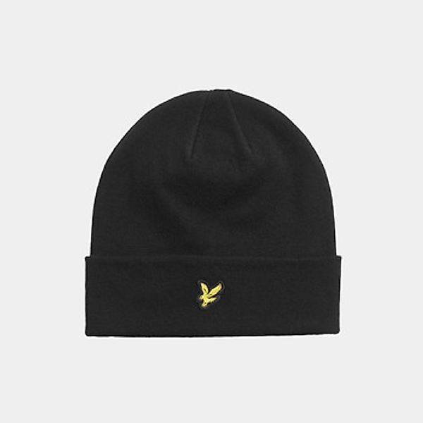 Lyle & Scott  Mütze Cotton merino beanie - jet black günstig online kaufen