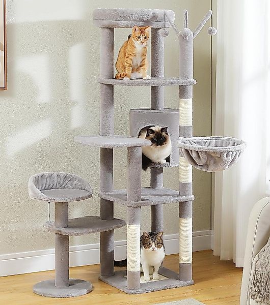 Purpurra Kratzbaum Katzenturm mit großer Hängematte günstig online kaufen