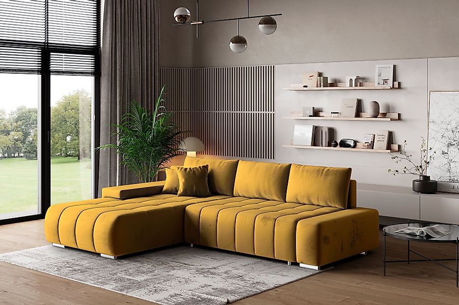 Masseno Ecksofa ALESE mit Schlaffunktion L-Form, günstig online kaufen