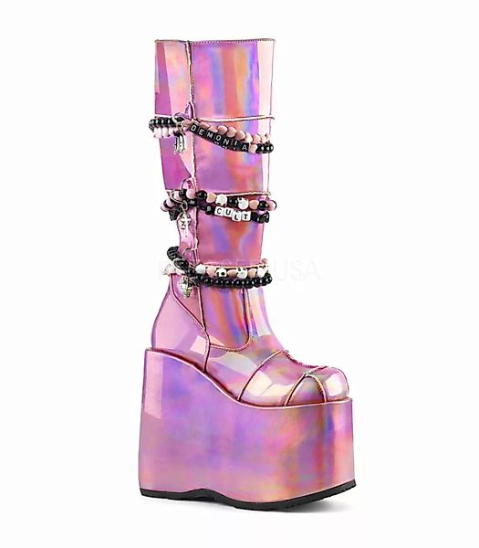Demonia Plateau Stiefel SLAY-301 rosa (Schuhgröße: EUR 41) günstig online kaufen