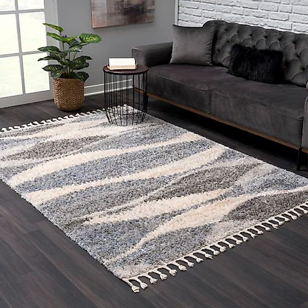 Sanat Hochflor-Teppich »Versay 1505«, rechteckig, 45 mm Höhe, Wohnzimmer, L günstig online kaufen