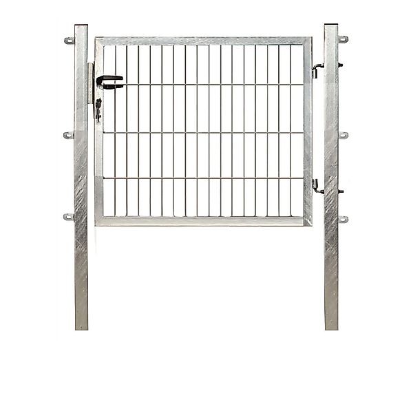 Einzeltor für Doppelstabmattenzaun Verzinkt 80 cm x 100 cm günstig online kaufen