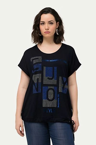 Ulla Popken T-Shirt T-Shirt Oversized Rundhals Halbarm Saumband günstig online kaufen