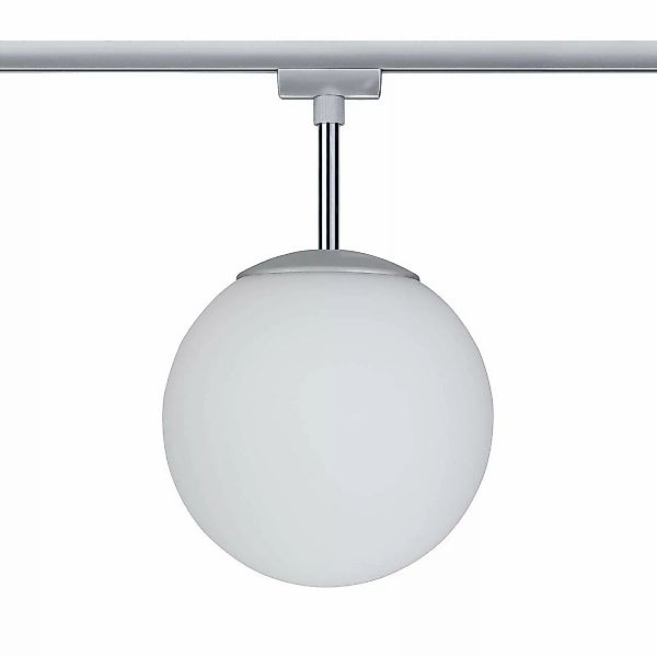 Paulmann URail Globe Kugelleuchte chrom, Glas opal günstig online kaufen