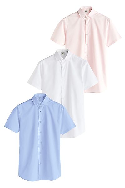 Next Kurzarmhemd Kurzärmeliges Slim Fit Hemd günstig online kaufen
